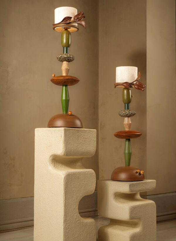 Tulip Table Lamp (Large) Green Stem