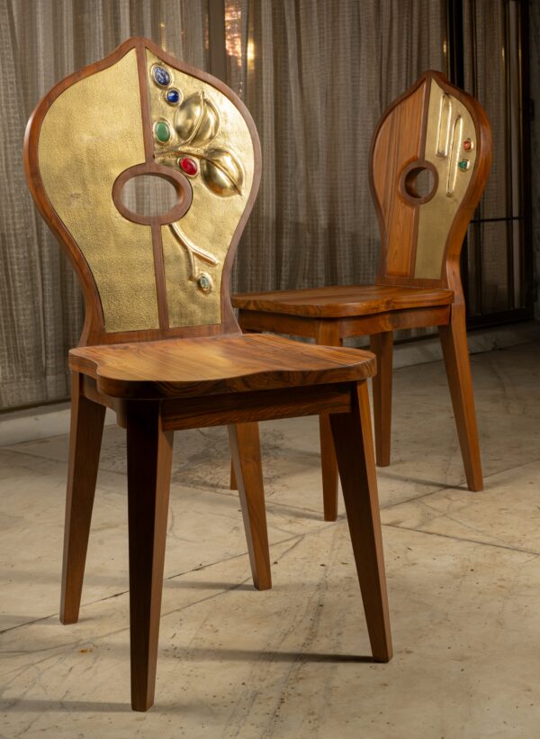 Moroccan Chair with Repousse Work