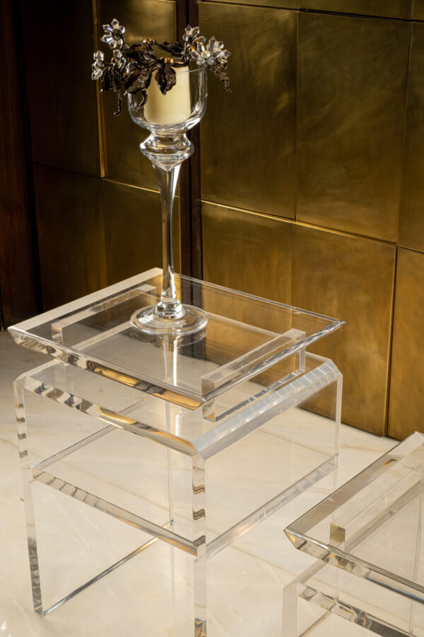 Lucite Side Table
