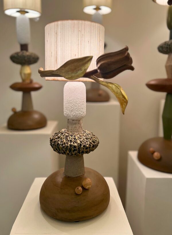 Tulip Table Lamp (White Stem)